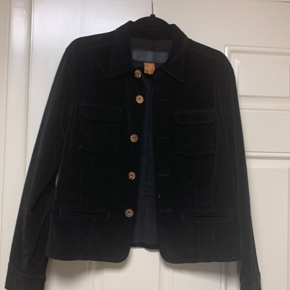 Christopher Blue Black Corduroy Jacket - Picture 1 of 4